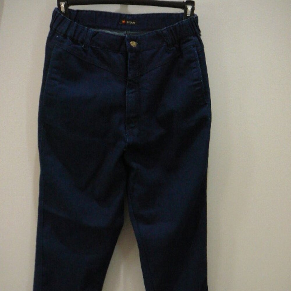 Levi's Props Elastic Waist High Rise Denim Blue Jeans Vintage 1990's-Size 16